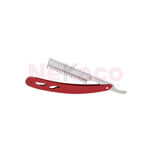 Navaja de Afeitar Recta de Plástico Blanca Nekaco, Herramienta Manual de Barbería, Cuchilla Única de Acero Inoxidable, Plegable, para Hombres, Uso en Exteriores - Product Image 3