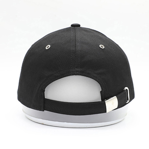 Premium <b>Black</b> Cotton Baseball Cap Featuring Breathable Eyelets Adjustable Strap Back Sporty Summer Sun Hat for Daily Wear - Product Image 2