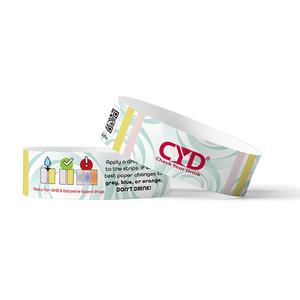 Best Quality International Certified Chemical Paper Made Drink Spiking Detection Test Wristbands from Canada Origin Supplier - Product Image 1