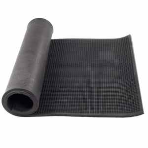 Alfombra de goma antideslizante de alta resistencia en rollo para protección de pisos, tapete de malla antideslizante para taller, garaje, cocina, estantes y cajones - Product Image 1