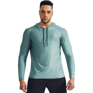 Sudadera con Capucha de Secado Rápido para Hombre, Protección UV, Ropa Deportiva, Manga Raglán, Absorbe la Humedad - Product Image 5