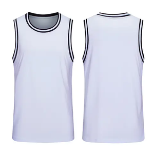 Maillot de basket personnalisé pour homme, gilet d'entraînement en maille respirante, anti-transpiration, sans manches, pour le basketball et la course à pied - Product Image 5