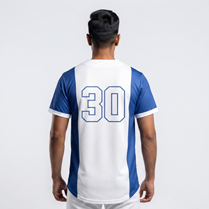 Camiseta de Béisbol Personalizada para Hombre, con Botones, al por Mayor, Camisetas de Béisbol de Alta Calidad para Hombre, Cuello en V - Product Image 2