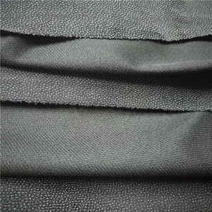 Double Dot Coating Fusible Elastic Woven Grosgrain Fabric Garments Water Soluble Bag Shirt Black White Polyester 150cm Time - Product Image 4