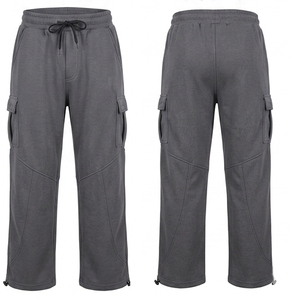 Pantalones Deportivos Cargo de Alta Calidad para Hombre, Pantalones Jogger de Felpa Gruesa, Corte Holgado, Informales, para Gimnasio, con Personalización - Product Image 3