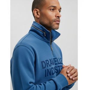 เสื้อสเวตเชิ้ตผู้ชายคุณภาพพรีเมียมสำหรับฤดูหนาว แบบซิปครึ่งตัว ผลิตจากผ้าฝ้ายฟลีซ 100% พิมพ์ลายดิจิทัล เนื้อผ้านุ่ม ทนทาน สไตล์ลำลอง - Product Image 3