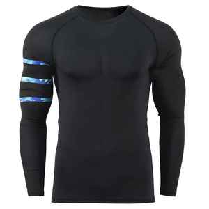 Camiseta de Manga Larga Personalizada para Hombre, Fabricada con Poliéster y Elastano, Camisetas de Protección Solar al por Mayor - Product Image 1