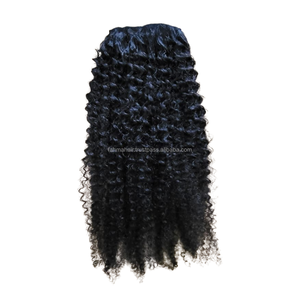 2025 Meilleure vente Extensions de cheveux bouclés crépus naturels indonésiens 100% cheveux Remy vierges avec Machine à double trame - Product Image 1