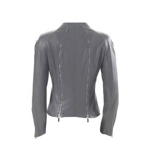 Wholesale Custom Genuine <b>Leather</b> <b>Jacket</b> for Women Premium Quality <b>Long</b> Sleeve Slim Fit and Custom Logo Available - Product Image 5