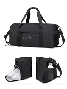 Sac de voyage de haute qualité pour la fabrication, sac de sport personnalisé en cuir PU avec compartiment à chaussures, grande capacité, idéal pour la gym et les week-ends - Product Image 3