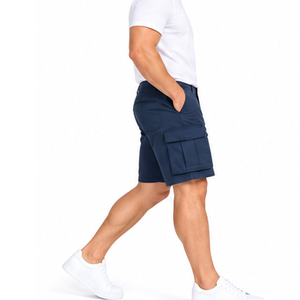 Shorts cargo pour hommes, respirants, en sergé de coton, style utilitaire, confortables, légers, pour usage extérieur et décontracté, fournisseur OEM ODM, usine - Product Image 2