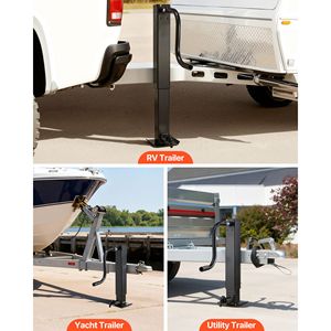 Martinetto per Rimorchio Resistente con Capacità di Carico di 5.443 kg, Manovella Regolabile, Accessori per Camper, Design a Saldatura Diretta Quadrata - Product Image 6