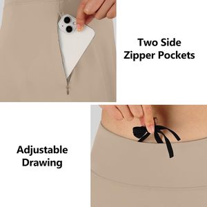 Jupe crayon modeste pour femme, taille haute, couleur unie, avec poches, respirante, en nylon tricoté, écologique, infroissable, séchage rapide - Product Image 2