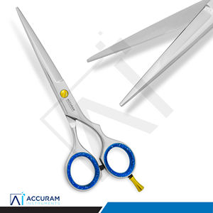 Tijeras de Peluquería Profesionales Accuram, Ecológicas, Reutilizables, de Acero Inoxidable con Filo de Cuchilla para Peluquería y Estilismo - Product Image 4