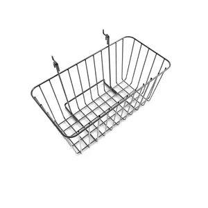 Panier de rangement en fil métallique finition or avec crochets de suspension, organisateur de rangement sous étagère pour garde-manger - Product Image 3