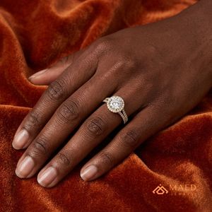 Cut Silver Gold Plated Moissanite Prong Setting Luxury Engagement Ring for Women Bridal Wedding Party Anniversary Jewelry Gift - Product Image 5