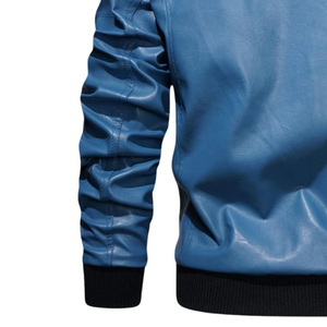 Wholesale Custom Hooded Zipper Leather Jacket For Men Winter Wear Casual Style Plus Size <b>Waterproof</b> <b>Warm</b> Comfortable High - Product Image 6