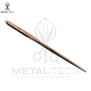 Kit d'outils de salon : Aiguille à boucle en acier inoxydable avec poignée or rose pour extensions capillaires et crochet de tirage - Product Image 2