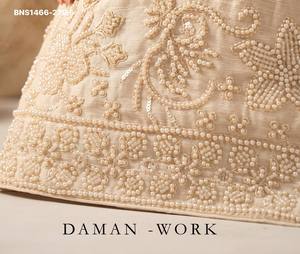 Premium Collection Chinon with <b>Beads</b> work Readymade Short-Length Straight Suit-Flared Solid Plazzo-Dupatta Set Indian Supplier - Product Image 6