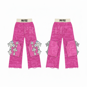 Pantalones Cargo de Lona, Estilo 2026, con Bolsillos Decorados Personalizados, Moda Urbana, Peso Medio, Transpirables, OEM, ODM - Product Image 2