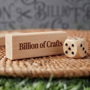 Jeu de dés en bois fait main, forme carrée, pour usage extérieur, bonne qualité, fournitures artisanales pour adultes - Product Image 6