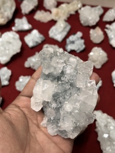 Radha Arts Apophyllite Zéolite, spécimen minéral, pierre naturelle avec cluster de Stilbite, cristal de guérison, géode, 5,5 pouces, 2,68 kg - Product Image 5