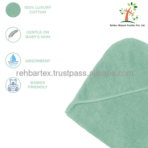 Serviette de bain à capuche pour bébé en coton 100% de luxe, extra douce, absorbante et confortable, serviette de bain pour bébé multicolores pour garçons et filles - Product Image 3