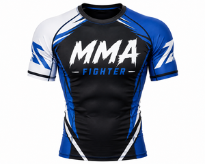 Maillot de compression personnalisé à manches courtes pour MMA, BJJ, Jiu Jitsu, Grappling – Performance d'entraînement sur mesure - Product Image 3