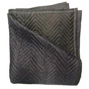 Avior Heavy Duty Padded Black <b>Moving</b> <b>Blankets</b> Recycled Polyester Reusable & Washable Professional Packer/Mover Use Made in India - Product Image 1