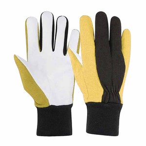 Gants de travail en cuir synthétique robustes et durables, antidérapants, résistants à la chaleur, pour activités de plein air, doux et confortables - Product Image 2
