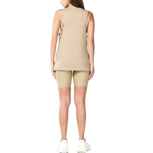 Comprar Logo totalmente personalizado multi Color Deportes Ajuste Regular Rendimiento de longitud completa Cuello redondo Camiseta sin mangas de poliéster Camiseta sin mangas para las mujeres - Product Image 3