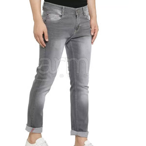 Pantalones Vaqueros Personalizados de Diseño Sencillo para Hombre, Venta Caliente, Corte Ajustado, Hechos a Medida - Product Image 4