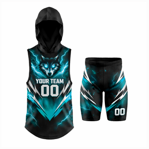 Maillot de football sublimé à compression 7 contre 7, qualité supérieure, personnalisé, pour football américain 7v7 - Product Image 2