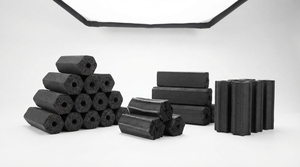 Briquetas de Carbón de Cáscara de Coco Sostenibles en Forma Hexagonal, Combustible Premium para Barbacoa y Camping - Product Image 6