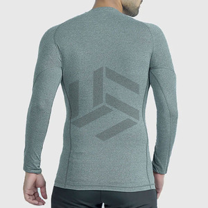 Comfortable Fitness Wear with Latest Design and Knitted Fabric Letter Pattern Latest Design <b>Men's</b> <b>Compression</b> <b>Shirts</b> - Product Image 6