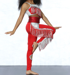 Ensembles de soutiens-gorge de cheerleading sans manches pour enfants, design personnalisé, avec logo imprimé sur mesure, en spandex/polyester - Product Image 4