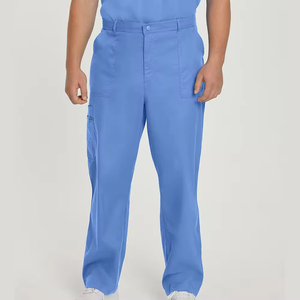 New Design Canvas Scrubs Straight Leg Pants Quick Dry Breathable Wholesale Pure Color <b>Set</b> <b>Doctor</b> Nurse Operating Room Uniform - Product Image 1