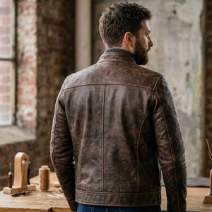 Vestes en cuir véritable pour hommes, sur mesure, vente en gros, fournisseur de vêtements streetwear, vestes bomber en cuir pour hommes - Product Image 2