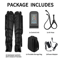 Bottes de compression pour la récupération, bottes de compression pour les jambes, 8 chambres, avec sac à dos
