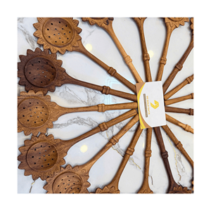 Wooden <b>spoon</b> made using durable wood material for food <b>serving</b> mixing and kitchen utensil purposes, produced in Vietnam - Product Image 1