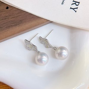 Autumn Collection Hot 10-11mm Freshwater Pearl Dangle Earrings Strong <b>Light</b> with Slight Flaws <b>Edison</b> Jewelry - Product Image 5