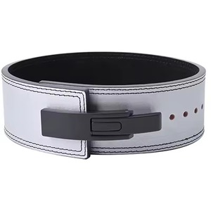 Ceinture de musculation en cuir de vachette doré 10/13 mm avec boucle à levier, robuste, réglable, protection professionnelle, antidérapante, pour l'entraînement - Product Image 6