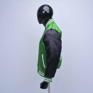 Chaquetas Varsity de Satén con Bordado Frontal y Trasero Personalizado de Calidad Premium, Chaquetas de Béisbol de Satén, Chaquetas Bomber - Product Image 5