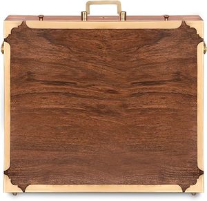 Étui pour tablier maçonnique - Bois d'acacia pur, différentes tailles, offrant un étui élégant et protecteur pour votre tablier maçonnique. - Product Image 1