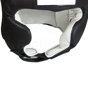 Protège-têtes de boxe en cuir, design simple, réglables, respirants, protecteurs, faciles à porter pour la boxe et les sports - Product Image 4