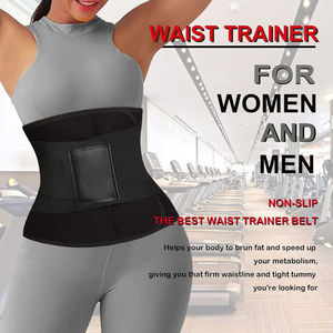Heavy Duty Waist <b>Trainer</b> Belt for Weight Loss Body Shaping Gym Fitness Equipment with Neoprene Compression and Adjustable Fit De - Product Image 2