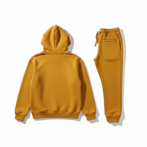 Unisex Winter <b>Pullover</b> Hoodies Casual Solid Color Hooded Long Sleeve Comfy Breathable Regular Fit 100% Cotton Embroidered Fleece - Product Image 4