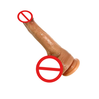 Juguete Sexual Portátil a Prueba de Agua, Duradero, Inodoro, Estimulante, Realista, Suave, Manual, Pene Artificial Largo de Silicona, a Precio Razonable