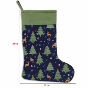 Calcetín Navideño Ecológico de Algodón 100% con Diseño Impreso de Sandex Corp, con Color y Logotipo Personalizados para Decoración del Hogar - Product Image 4
