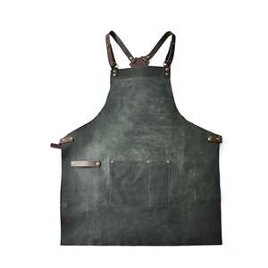 Delantal de Cuero Genuino con Hebillas Magnéticas de Liberación Rápida - Protección Profesional a Prueba de Olores, Equipo Casual para Taller LPN-0343 - Product Image 4